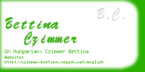 bettina czimmer business card